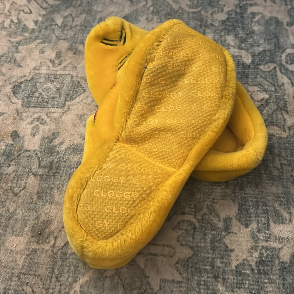 Cloggy Clog Style Yellow Soft Slippers - Picture 2 of 4
